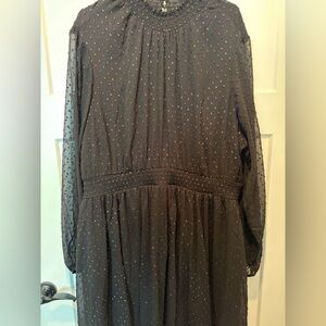 Torrid Black Dress with Multicolor Accents